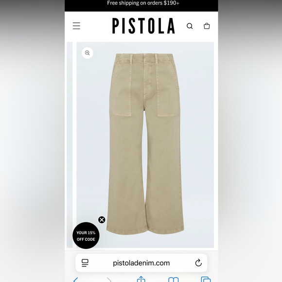 Pistola Black Cargo Trousers - Picture 13 of 13